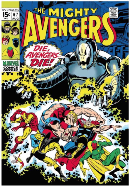 Stan Lee - Marvel, The Mighty Avengers #67 - Die, Avengers Die! (canvas)