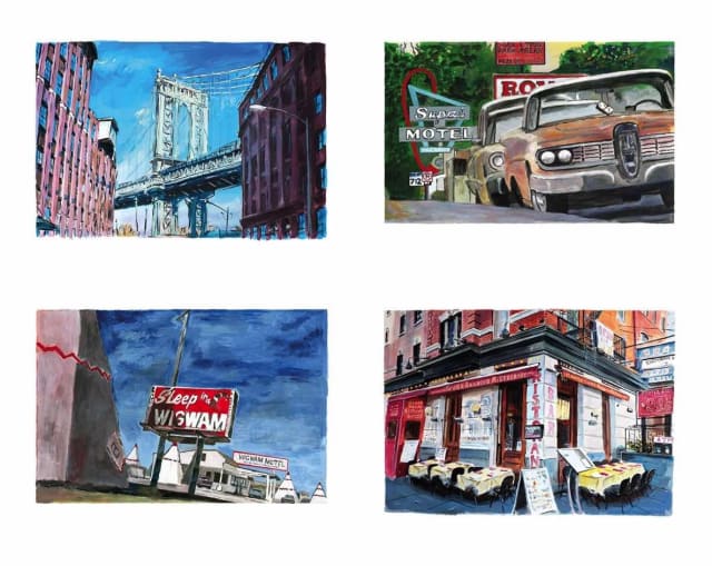 Bob Dylan, The Beaten Path, Medium Set Of 4, 2016