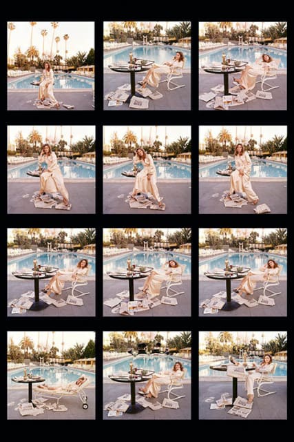 Terry O'Neill, Faye Dunaway (contact sheet), 1977