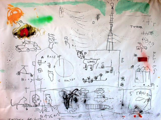 James Green, Outside of the studio (good ol' Stroud) - (collaboration with Monsieur Jamin, Paris), 2021