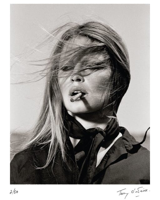 Terry O'Neill, Brigitte Bardot - lifetime signed, 1971
