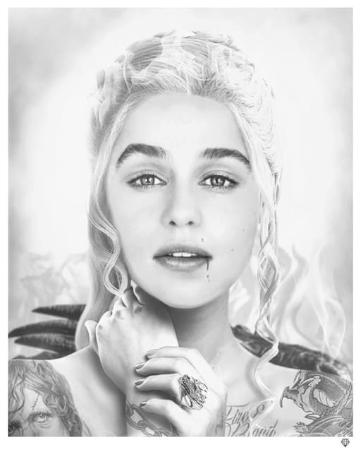 .Sale, JJ Adams - Fire & Blood - B&W Tattoo Edition