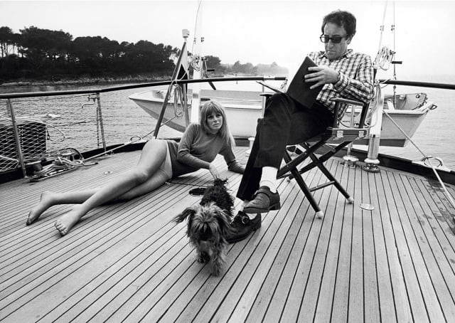 Terry O'Neill, Peter Sellers & Britt Ekland aboard his yacht, 1967