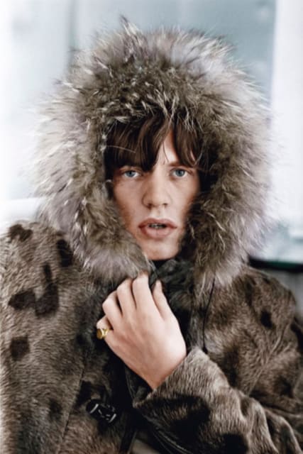 Terry O'Neill, Mick’s Parka, colourised, 1964