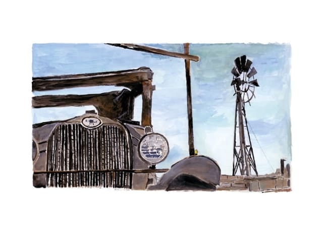 Bob Dylan, Wilton Iowa Farmyard, 2016