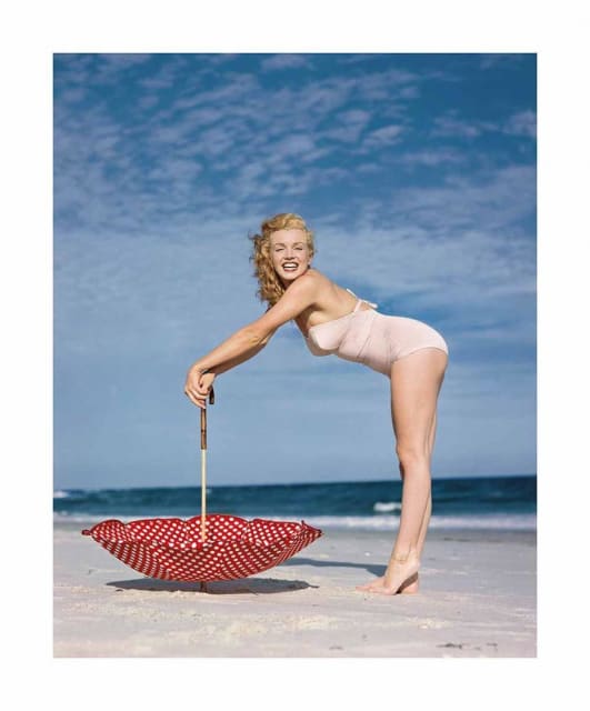 .Sale, Edward Weston Collection - Polka Dot Umbrella, Tobay Beach, 1949