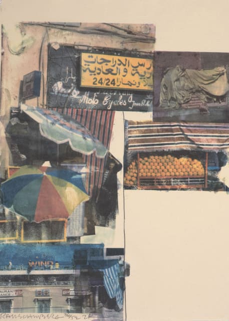 ROBERT RAUSCHENBERG, Flaps, 2000, 12-color screenprint, 37 1/3 x 29 1/2 inches (95.3 x 74.9 cm), Edition of 52