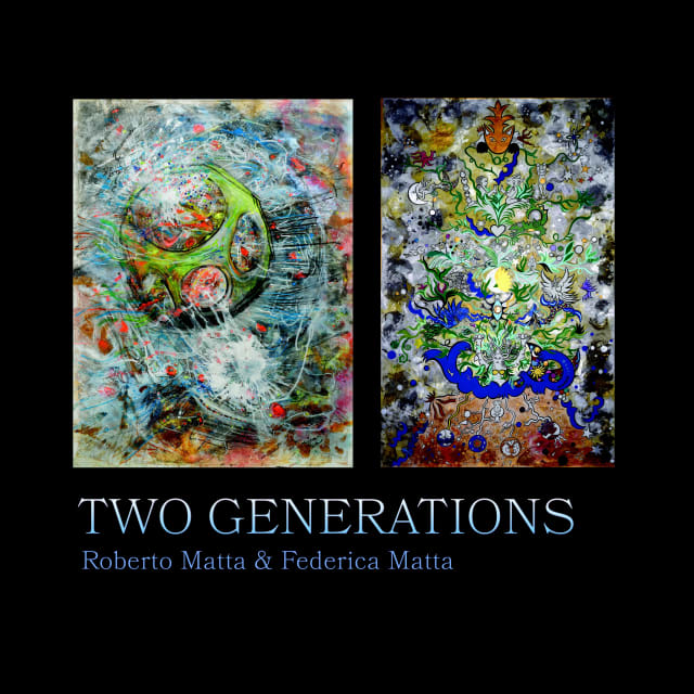 Cover of "Two Generations: Roberto Matta and Federica Matta" exhibition catalogue
