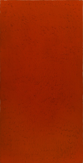 Bernard Aubertin, Monochrome rouge, 1974