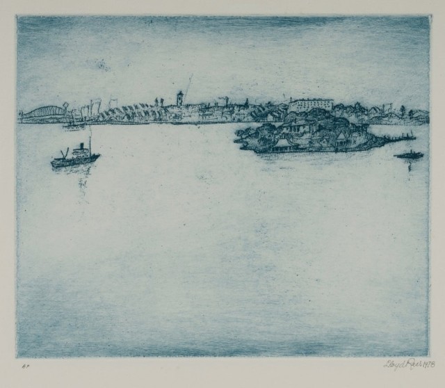 Lloyd Rees, Iron Cove Sydney Harbour, 1978