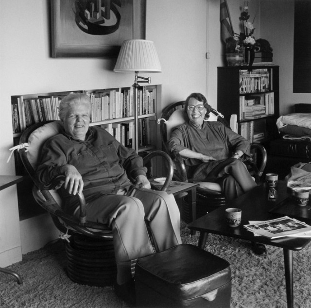 Robert Giard, Phyllis Lyon and Del Martin, 1989