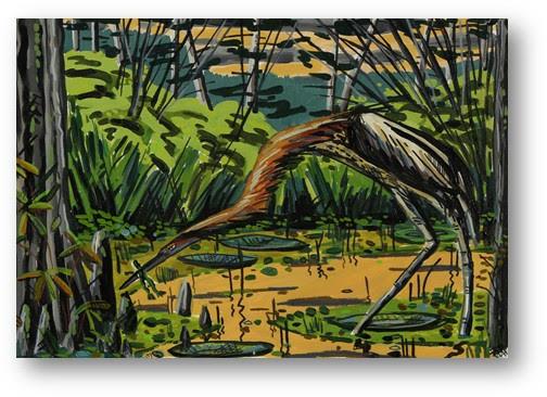 David Bates, Green Heron, 1989