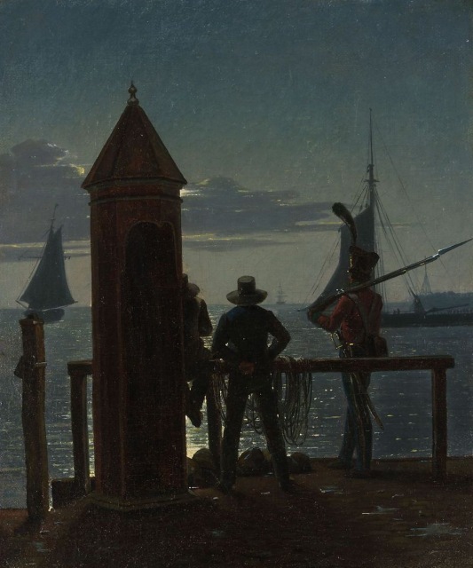 Martinus Rørbye (1803-48), View from the Citadel ramparts, 1839, oil on canvas, 28,9 x 24,4 cm, The MET