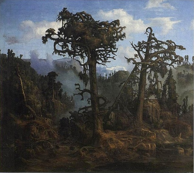 Lars Hertervig (1830-1902), Old pine trees, 1865, oil on canvas, 64 x 74,5 cm, Stavanger Kunstmuseum