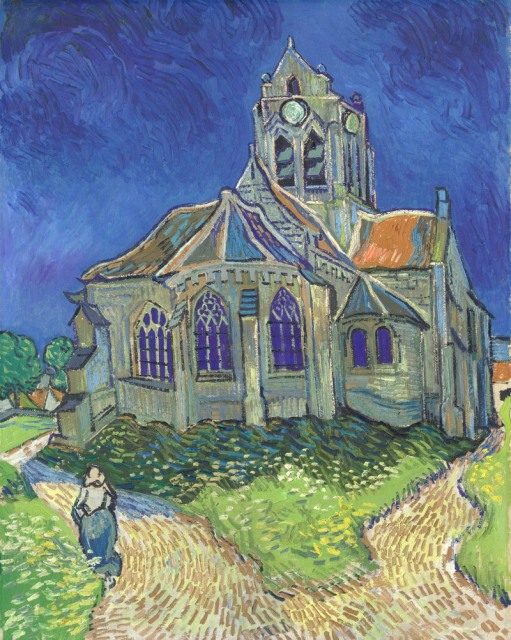 Vincent Van Gogh (1853-90), The church at Auvers, 1890, oil on canvas, 74 x 94 cm, Musée d'Orsay, Paris