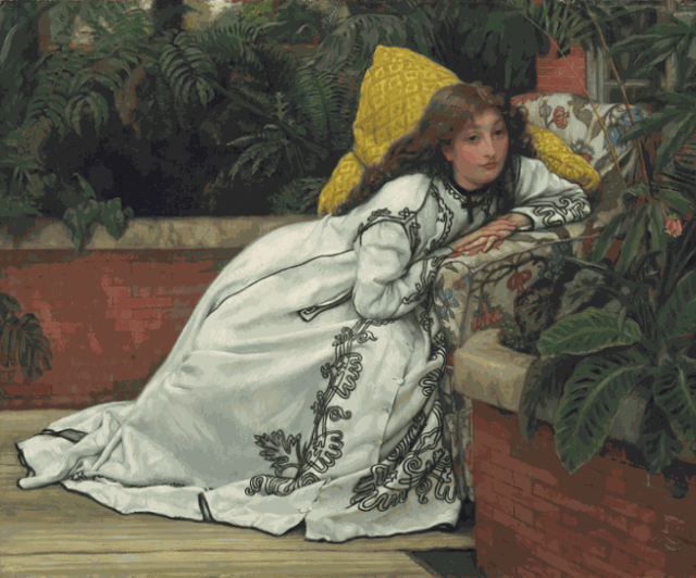 James Tissot (1836-1902), The Convalescent, 1872, oil on wood, 37,5 x 45,7 cm, Art Gallery of Ontario