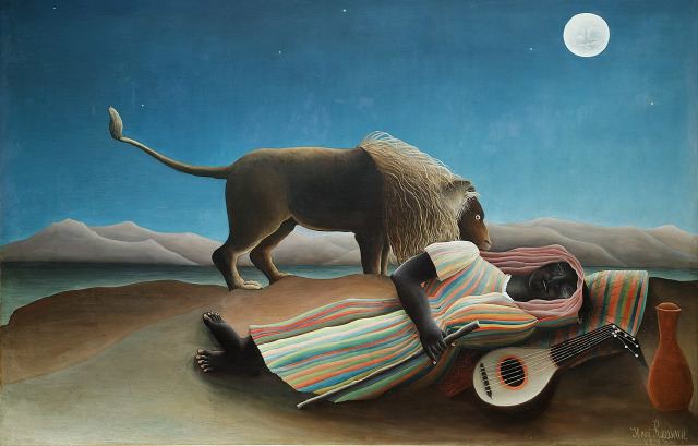 Henri Rousseau (1844-1910), The Sleeping Gypsy, 1897, oil on canvas, 129,5 x 280,7 cm, The MoMA New York