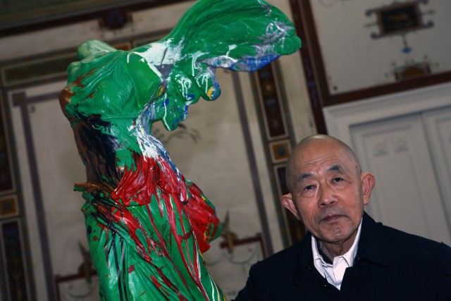 Shozo Shimamoto | Samurai, acrobata dello sguardo, Shozo Shimamoto: solo show curated by Achille Bonito Oliva