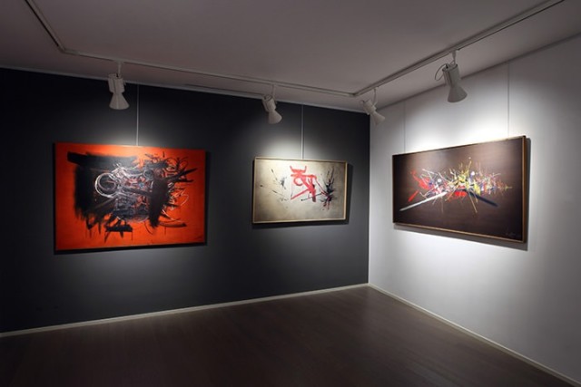 More than fifteen artworks of Mathieu exhibited in Milan