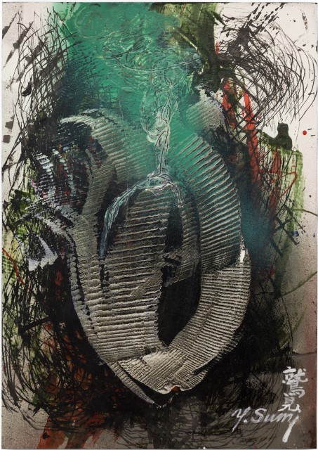 Yasuo Sumi, Untitled, 2010, 54x38cm, mixed media on paper