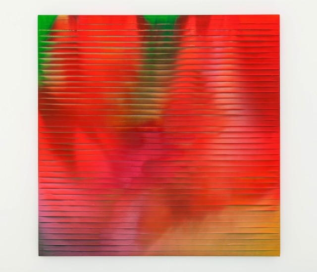 Discesa emotiva 2014 Acrylic on pape tape 120 x1 20cm
