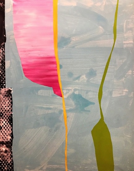 Giulio Zanet, Senza Titolo 2016, 90 x 70cm smalto a acrillico su tela