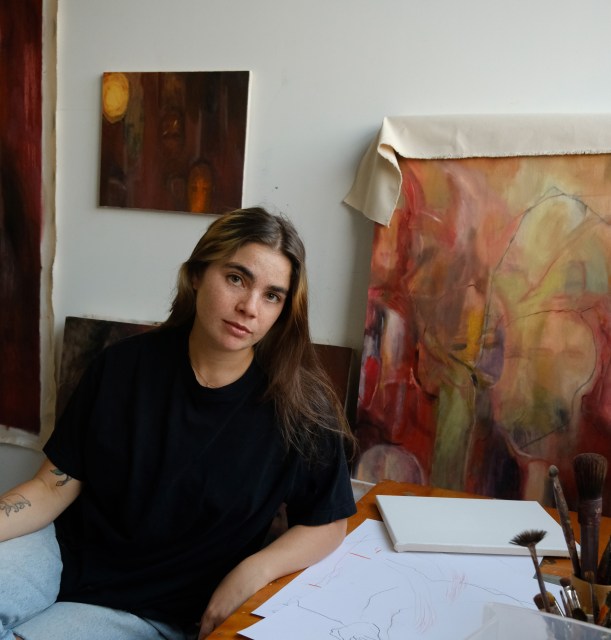 Emerging Syrian Artist Nour Malas Discusses the Magic of Painting, “The work tells me what it’s doing more than I...