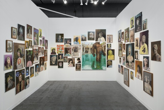 Aminah Brenda Lynn Robinson — at ACA (Booth 305, Pier 90) — uses her folksy collage-style aesthetic to detail a...