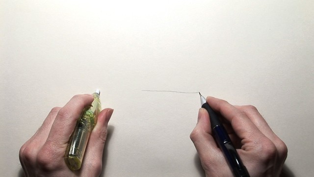 <p> </p><p>John Wood and Paul Harrison<br /><i>Pencil/Line/Eraser</i>, 2008<br />Single channel HDV, 3:50 min</p>