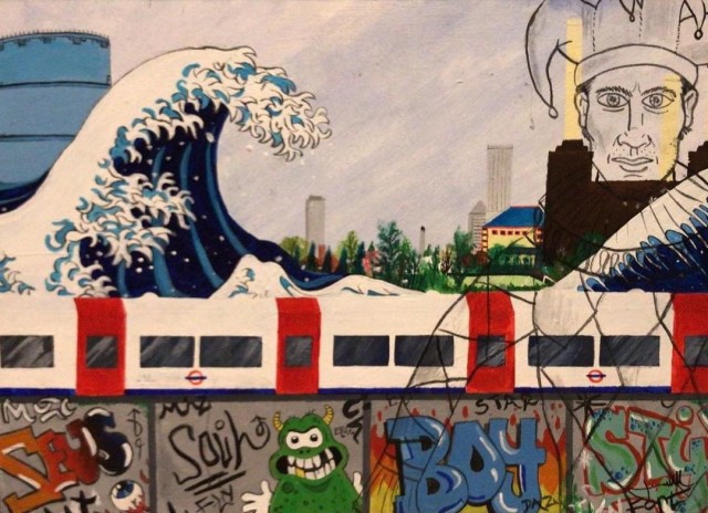 Jack Whitehall, Commuter, Acrylic on board