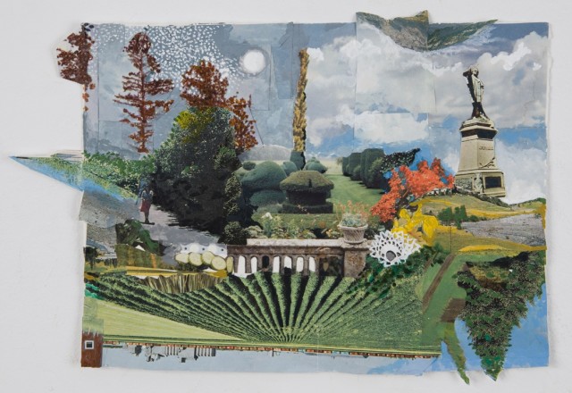 Sally Gil, 'Untitled with Seth Warner,' 2011, collage, acrylic, casein and house paint on paper, 7 x 9 in.