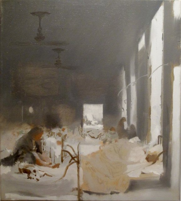 Simon Edmondson, Hospital-Palace, 2011, monotype, 115,2 x 100 cm, 2011