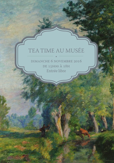 Invitation-flyer à l'évènement Tea Time au Musée