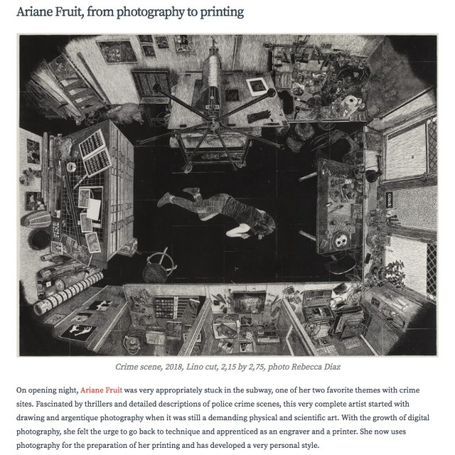 Ariane Fruit, from photography to printing