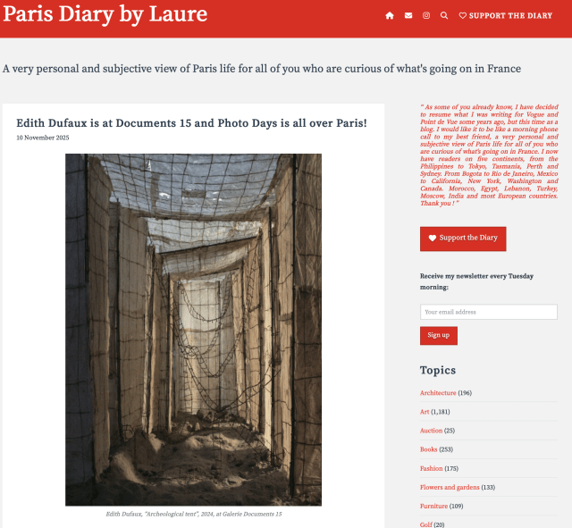 Edith Dufaux is at Documents 15 and Photo Days is all over Paris !