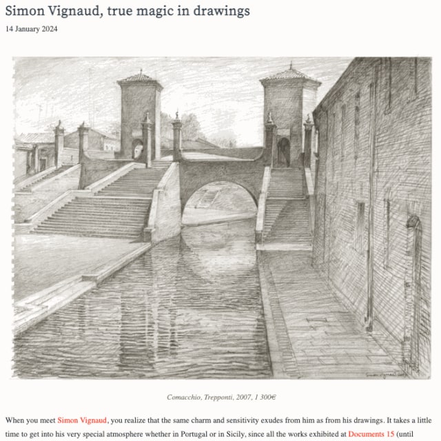 Simon Vignaud, true magic in drawings