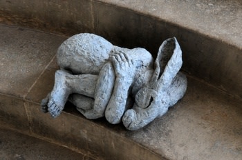 Curled Up, Bronze, 2004