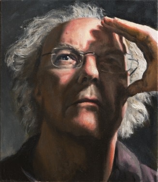 Fred Schley - Self portrait Oil on canvas, 40 x 50 cm