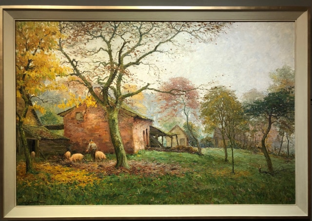 Autumn Mists, Oil on canvas 100.9 x 152.5 cm, signed