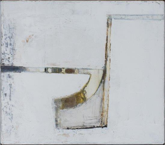 Paul Feiler - Broken Horizontals, Yellow (1965) Oil on canvas, 14 x 16 ins