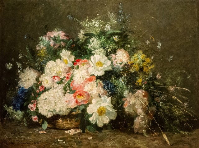 Adolphe-Louis Castex-Degrange, Flowers in a basket