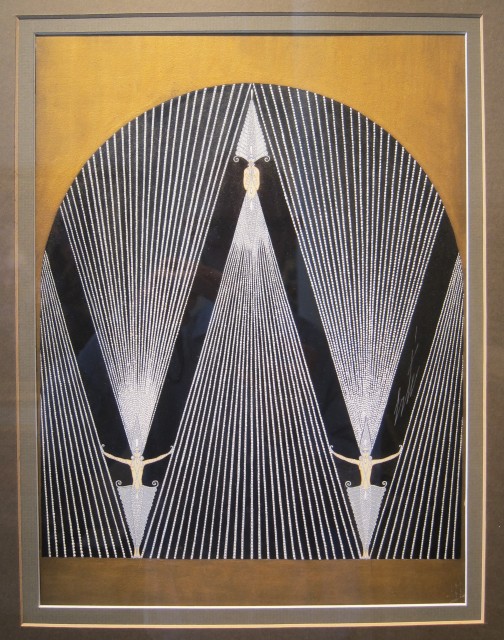 Roman de Tirtoff ‘Erté’, Diamond Curtain for ‘The Treasures’, George White’s Scandals, New York, 1925