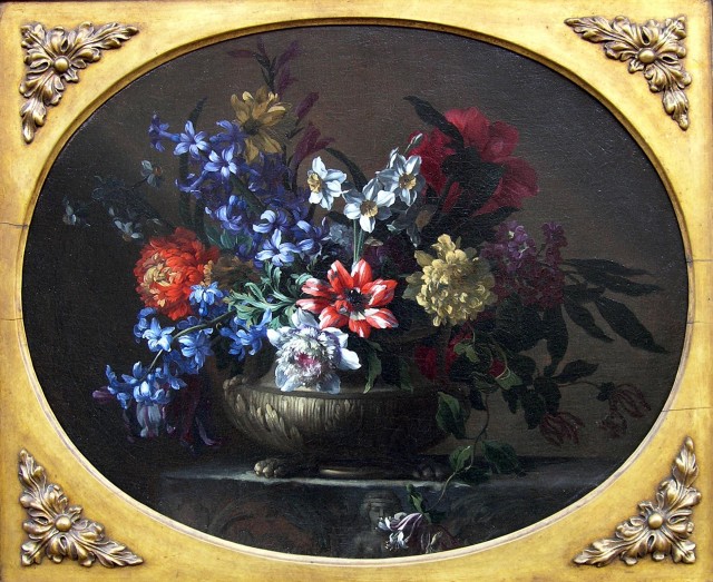 Nicholas Baudesson, A pair of still lives of flowers