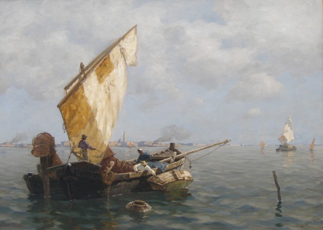 Ludwig Dill, Fisherman in Venice