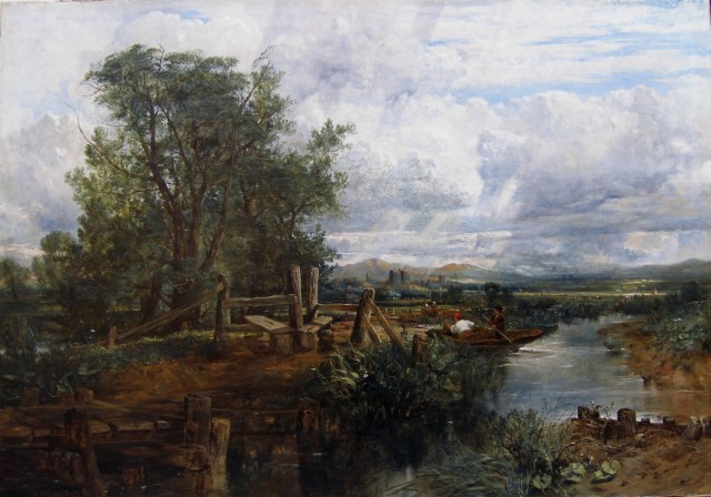 Frederick William Watts, Landscape with ruined castle