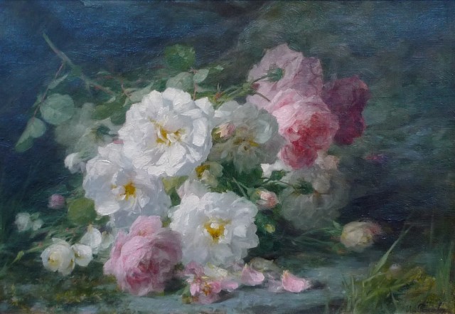 Andre Benoit Perrachon, Still life of roses