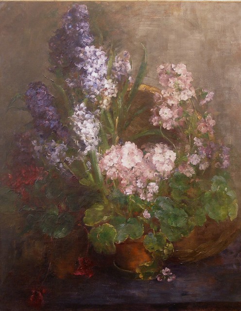 Johanna Von Destouches, Hyacinths and Primulas