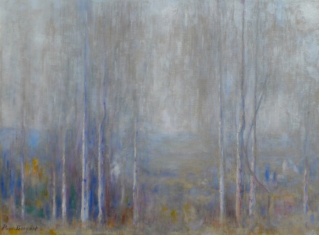 Paul Bocquet, Wooded Landscape Oil on canvas, signed 21 x 29 inches canvas size