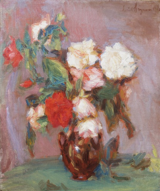 Lucien Mignon, Still life of flowers