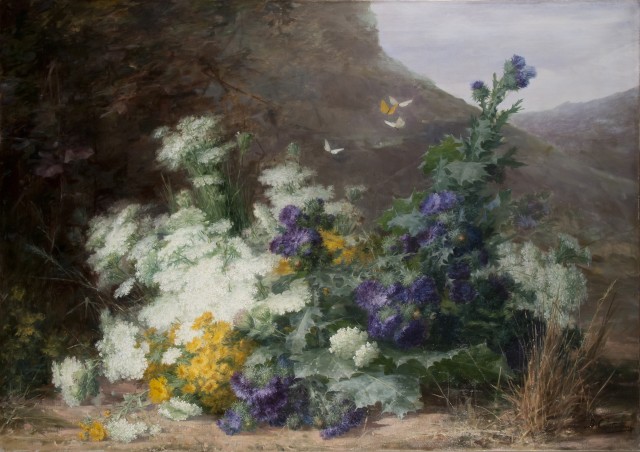 Berthe Costadau, Wildflowers in a landscape